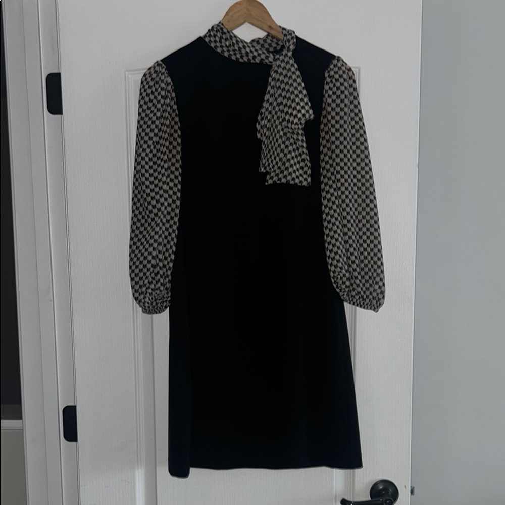 Elegant Black and White Dress